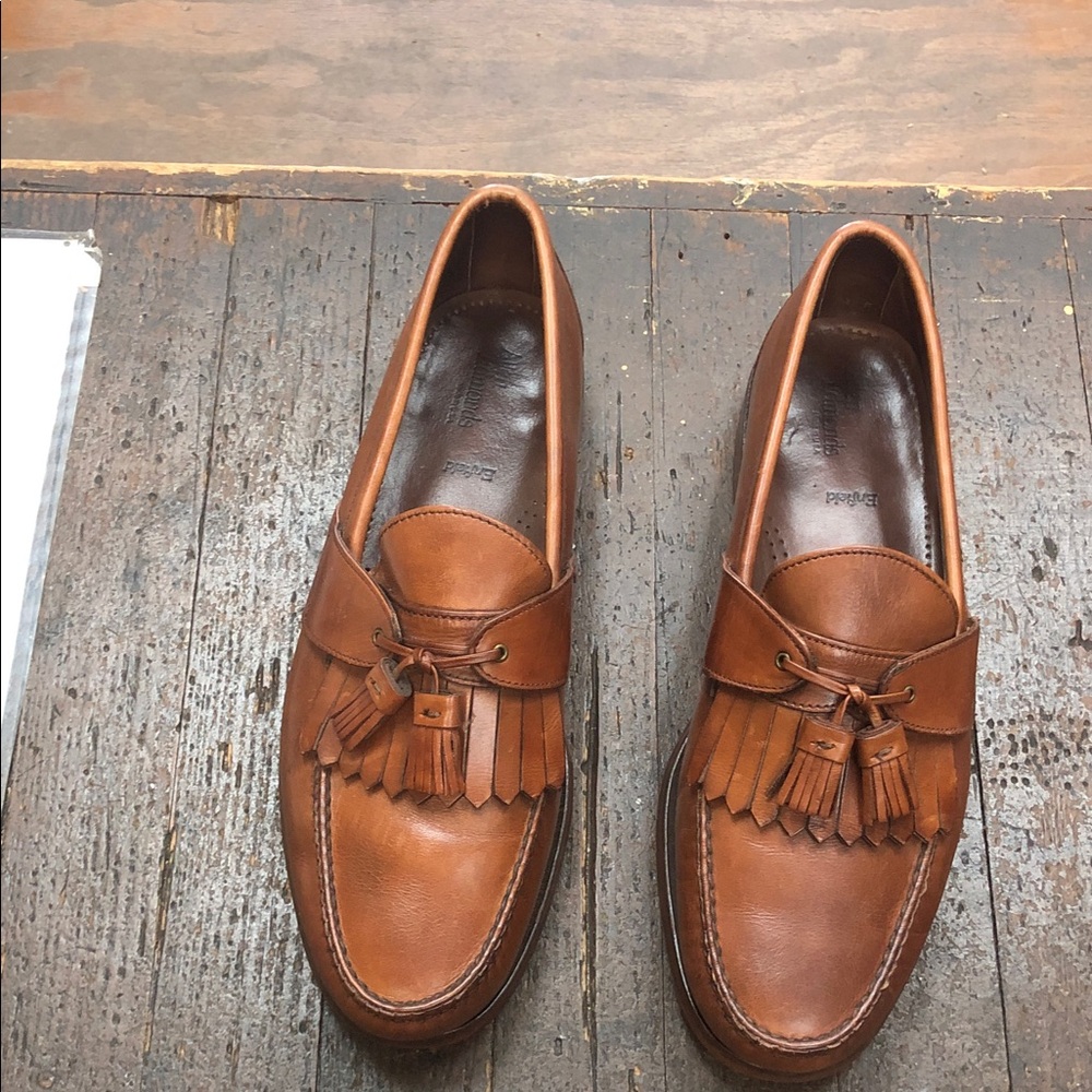 Allen Edmonds Tan Leather Tassel Kiltie Loafers